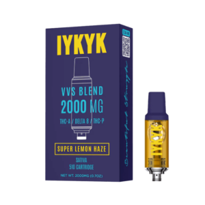 THC Vape Cartridge with THC-A + Delta 8 + THC-P – Super Lemon Haze – Sativa 2g – IYKYK